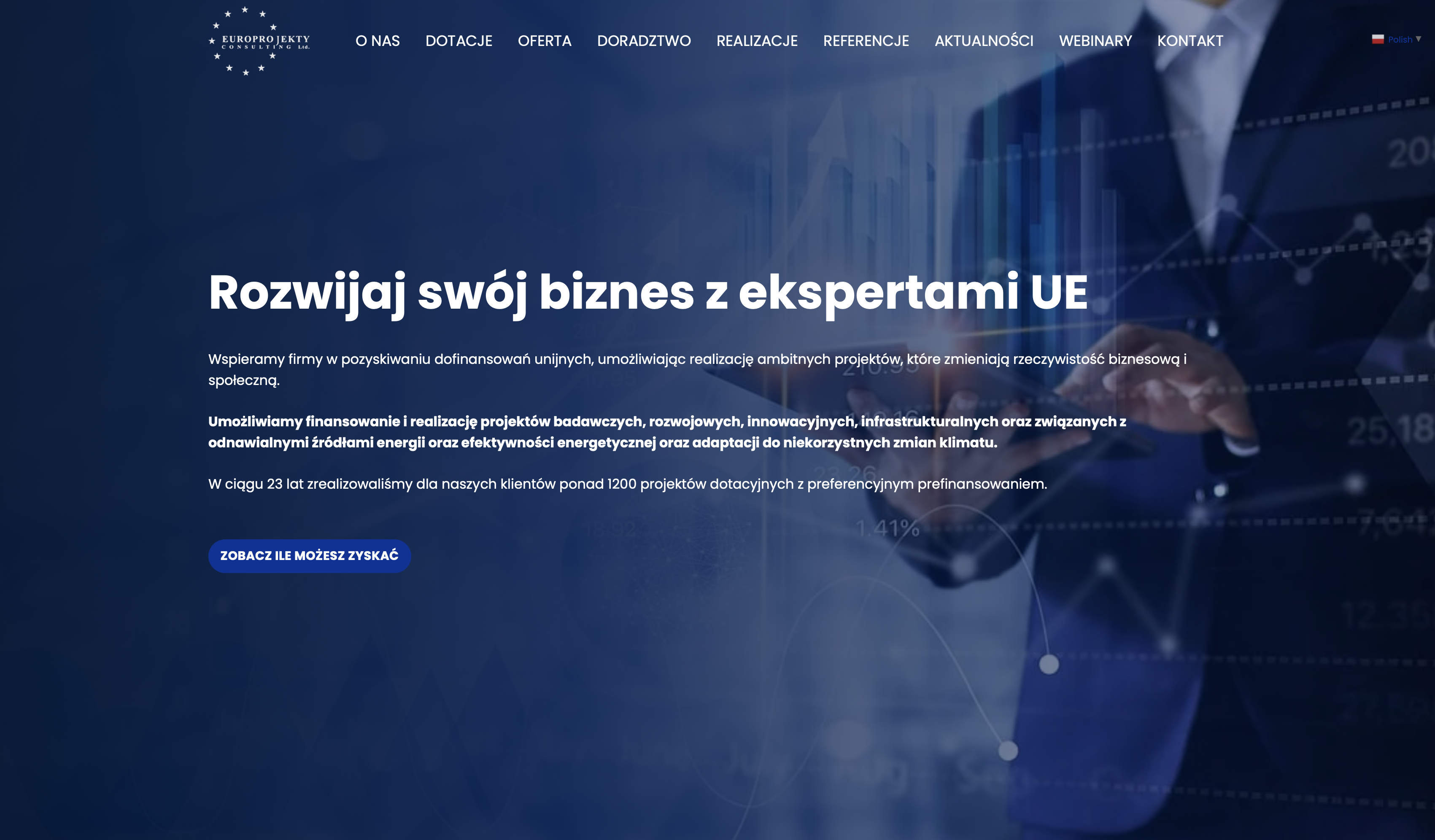 strona internetowa dla europrojekty.com - mcreate strony internetowe & marketing