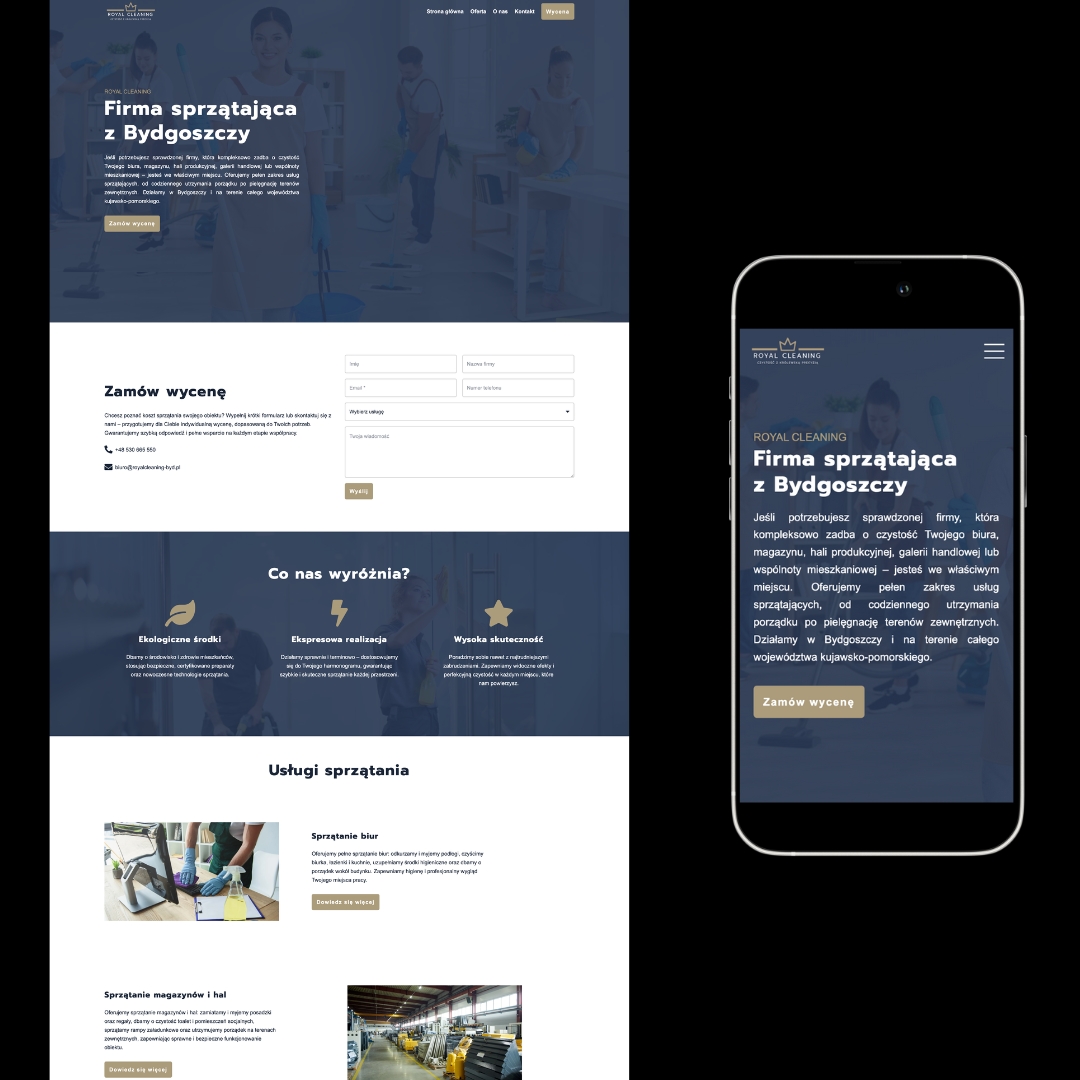 royalcleaning-byd.pl - mcreate.pl strony internetowe & marketing