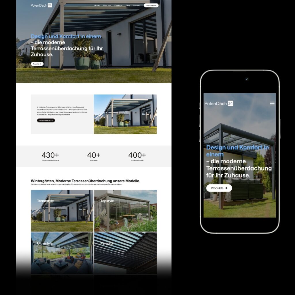 strona internetowa wykonana dla polendach24.de
