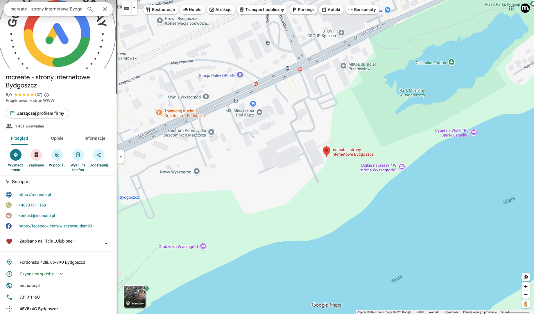 Dlaczego warto dodać profil firmy w mapach Google?